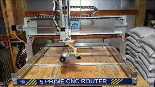 5 axis CNC router with 20 inch Z - The 5 prime CNC Router