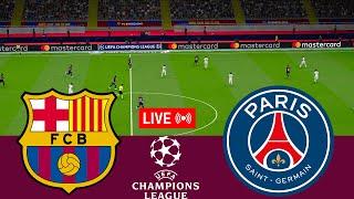 [LIVE] Barcelona vs PSG. UEFA Champions League 23/24 Full Match - VideoGame Simulation