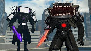 NEW CURSED TV MAN TITAN VS ALL TITANS! SKIBIDI TOILET in Garrys Mod!