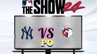 NY YANKEES vs Cleveland GUARDIANS (MLB 24 PO)| Match day  MLB The Show 24 #mlbtheshow24 #mlb