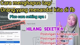 facebook terbaru ||cara menghapus tag atau orang yang menandai kita ||permanen