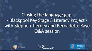 Stephen Tierney and Bernadette Kaye on closing the language gap I Q&A session