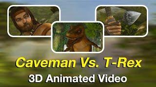 Caveman Vs. T-Rex - 3D Computer Animation Services at Zco