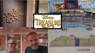 Disney Treasure COMPLETE Tour! | Concierge Lounge, Lounges, Grand Hall | Details and Easter Eggs!