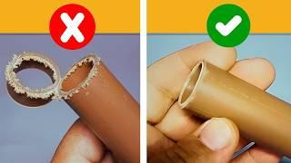 Corte Limpo: Como cortar Tubos de PVC sem Rebarbas!