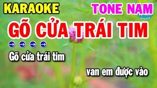 Karaoke Gõ Cửa Trái Tim Tone Nam Nhạc Sống Trữ Tình Hay | Kho Nhạc Karaoke