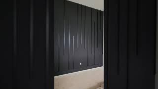 Black Accent Wall for Master Bedroom - Accent Wall Ideas #shorts