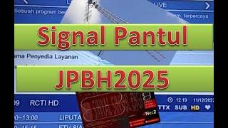 Test Signal Pantul UHF TV Digital menggunakan antena multiboom JPBH2025 Doble Dipole