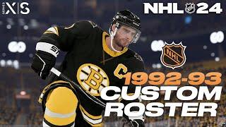 NHL 24: 1992-93 Roster Build Overview with 1,950+ Created Players!!!