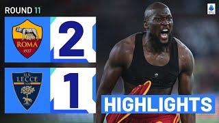 ROMA-LECCE 2-1 | HIGHLIGHTS | Roma score TWICE in added time to secure comeback! | Serie A 2023/24