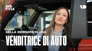 Il lavoro della venditrice di auto