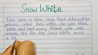 Story : Snow White story writing in English #story #selfwritingworld