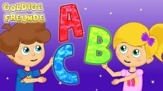 Das ABC Lied Auf Deutsch - Kinderlieder zum Mitsingen | Goldige Freunde Sing Kinderlieder 2017