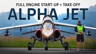 ALPHA JET - FULL ENGINE START-UP + TAKE-OFF (100% ORIGINAL SOUND)