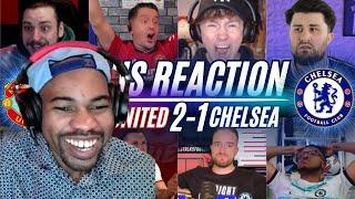 ARSENAL FAN REACTS TO MAN UNITED & CHELSEA FANS REACTION TO MAN UNITED 2-1 CHELSEA | PREMIER LEAGUE