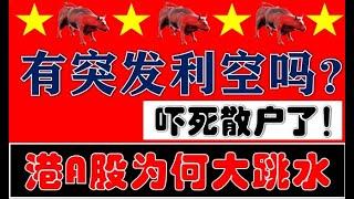 黑周五！有突发重大利空吗？A股港股为何集体大跳水？！吓死散户了！（2024.11.22股市分析）