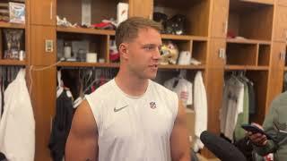 Christian McCaffrey speaks for first time this regular season — CMC 49ers return