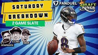 Saturday 2 Game Slate NFL DFS Plays to Make You a Winner on DraftKings and FanDuel Week 16