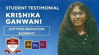 Graphic Designing Courses in Mumbai Softpro :  Student Testimonial : Krishika Ganwani