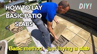 How to lay patio slabs DIY