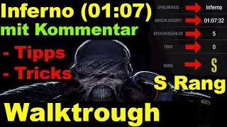 Resident Evil 3 Inferno Walktrough S Rang in 01:07 + komplettem Kommentar + Tipps und Tricks Remake