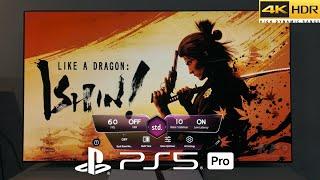 Like a Dragon Ishin! PS5 Pro Gameplay With LG Oled TV 4K HDR 60FPS Test