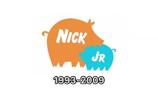 Nick Jr historical logos