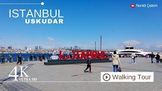 4K Istanbul Uskudar City Center Virtual Walking Tour | April 2024