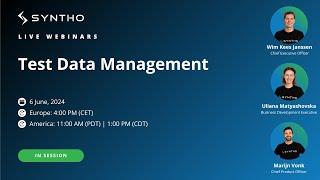 Webinar: Test Data Management with Synthetic Data (Syntho)