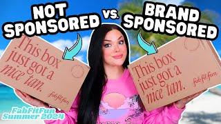 Is There ANY DIFFERENCE!? Sponsored Vs. Non- Sponsored FabFitFun Unboxing Summer 2024
