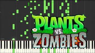 Plants Vs. Zombies || Graze the Roof || Synthesia Piano Tutorial