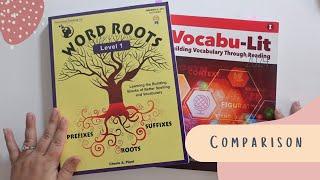 Word Roots vs Vocabu-lit | Secular Homeschool Vocabulary Curriculum Comparison