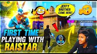 First Time Playing With Raistar||Aj Jeffy Vs Raistar MVP Challenge||Garena-Free Fire#Raistar