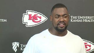 Chris Jones speaks at Chiefs mandatory minicamp