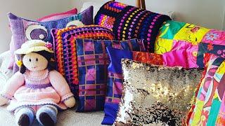 #12 What I Made in 2021 and 2022 - crochet, knitting, sewing, quilts, yarn stash & modelling them