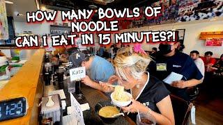 EXTRA NOODLE CHALLENGE at Shin - Sen - Gumi in Los Angeles, CA!! #RainaisCrazy