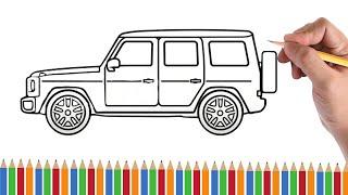 How To Draw A Mercedes G63 AMG - Easy Drawing Step By Step