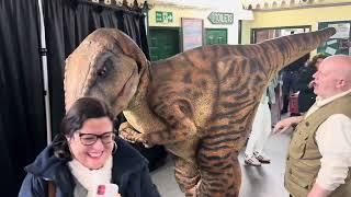 Dinosaur surprise @ train station Spa Valley Railway