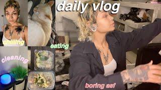 daily vlog: cleaning, taking notes, chilling, vibing, hanging out