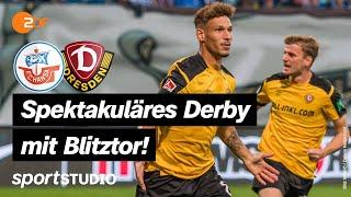 Hansa Rostock – Dynamo Dresden Highlights | 2. Bundesliga, 4. Spieltag | sportstudio