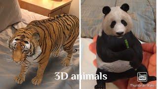 3D animals / Animals in 3D view in Android & iPhone / Fun activity for kids / 3D animals