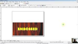 CorelDRAW-Creating Embossed Text using Trim Method