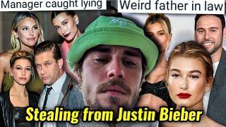 JUSTIN BIEBER IN A MESS: MANAGER STEALING FROM HIM | COVERING FATHER IN LAW'S ISSUES