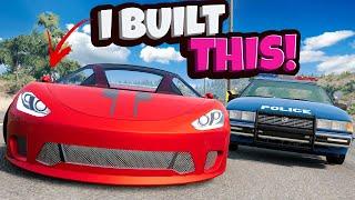 I Built a SUPERCAR For Police Chases & This Happened in BeamNG Drive Mods!