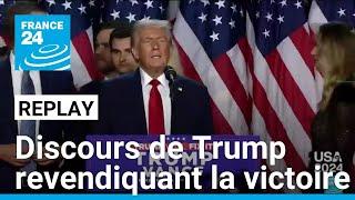 REPLAY - Discours de Donald Trump revendiquant la victoire à la Présidentielle américaine