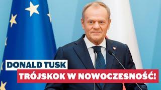 Donald Tusk: Trójskok w nowoczesność! - Konferencja prasowa, 26.06.2024 Warszawa