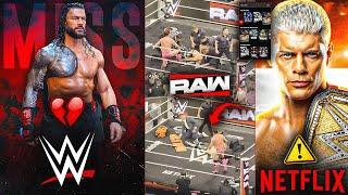 Roman Reigns OUT OF ACTION For LONG!? BYE-BYE | SHOCKING! Raw OFF-AIR, WWE on Netflix India | WWE