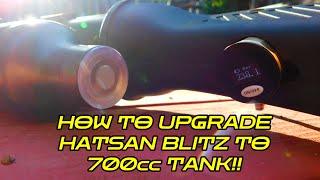 HATSAN BLITZ .30 CAL FULL AUTO: DIGITAL TANK GAUGE AND 700CC CARBON TANK HOW TO WALKTHROUGH