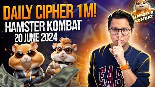 Hamster Kombat Daily Cipher Today 1M Coins 20 June 2024