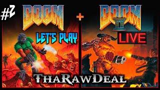 DOOM 1 + DOOM 2 Enhanced Edition Let's Play (PART 2) Ultra Violence - The Shores Of Hell, Inferno